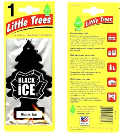 Little Trees Air Freshener - Black Ice x 3