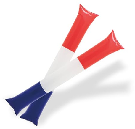 FUN FAN LINE Bâtons de Frappe Gonflables Réutilisables. Bâtons de Fête ou d'Animation Bruyants pour Événements Sportifs et Célébrations. Cotillons Accessoires d'Ambiance
