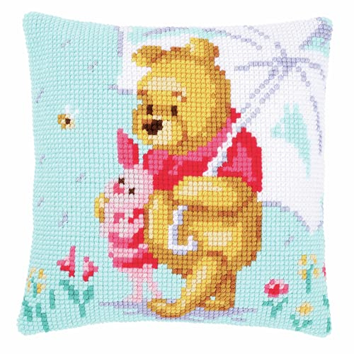 Vervaco Kreuzstich-Set, Motiv: Disney: Winnie in The Rain, NA, 40 x 40 cm, N