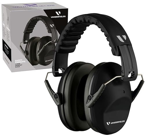 Vanderfields Gehörschutz für Kinder – 26 dB Geräuschreduzierung, bequem für Kinder von 3–16 Jahren, ANSI zertifiziert, Lärmschutz-Kopfhörer, Ohrenschützer Verstellbare, Faltbar