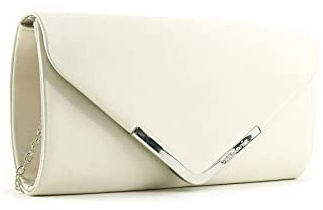 Tamaris Amalia Clutch Bag Beige Satin
