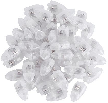 Mini LED Lights for Crafts Tiny Small Battery Operated Waterproof Outdoor LED Lights for Paper Lantern Ballon Wedding Party Decor Small Switch Control The on Off 50pcs(Blue Light)
