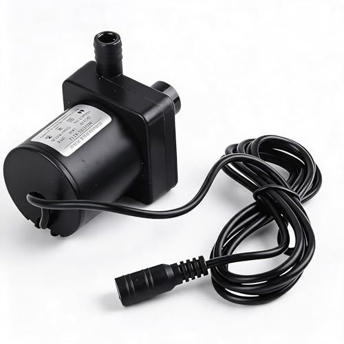12V 18W DC Tauchpumpe, Tragbare Mini Silent Brushless DC Pumpe, Amphibienpumpe, 800 l/h Durchflusspumpen, Wasserpumpe für Heimteich Aquarium Brunnen