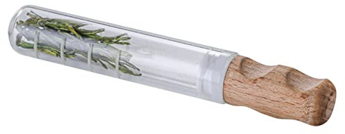 YOUDING Tubo infusor de té de vidrio | colador de té de vidrio | Vidrio de borosilicato de goma para té suelto | Tubo infusor de infusión de hierbas tamaño compacto para el hogar