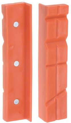 sourcing map Ganasce magnetiche da 12,7 cm, con scanalature a V, in morbido nylon, protezione multiuso per falegnameria e gioielli idraulici, giallo