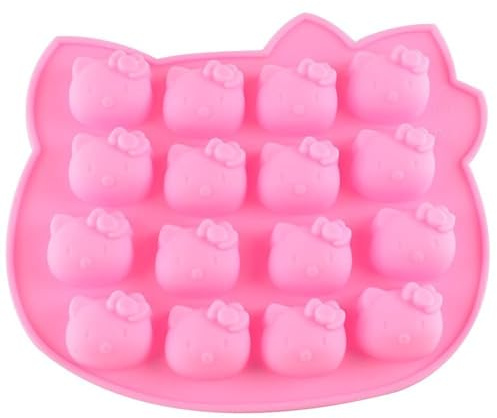 Hello Kitty Silicone molds,ice Mold,Chocolate Tray for Sugarcraft, Birthday Cake Decoration, Gum Paste Icing, Candy Chocolate Cupcake Topper Decorating and DIY Baking Tools