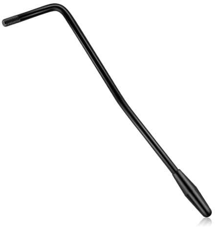 1 Pcs 6MM Metal Electric Guitar Tremolo Arm Whammy Bar Vibrato Arm Thread Single Tremolo Arm for Guitar Accessories (Black)