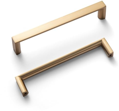 Goo-Ki (6Pack 5 Inch(128mm) Modern Cabinet Pulls, Champagne Bronze Cabinet Handles for Dresser,Wardrobe&Cupboard,Zinc Alloy Kitchen Cabinet Handles