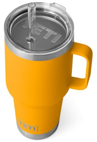 YETI Rambler Straw Mug, Stainless Steel Vacuum Insulated Mug with Stronghold Lid, Beekeeper, 35 oz (1035 ml)