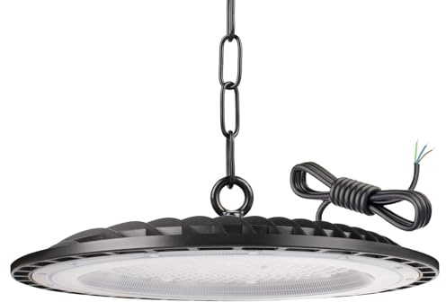 Tayire 200W UFO Proiettore LED Industriale, High Bay Illuminazione da officina 20000LM Lampada Industriale LED Lampadario Interno, Sala Proiettore Lampada per Magazzino Garage Fabbrica Workshop