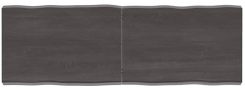 Tavolo in rovere massiccio marrone chiaro, 40 x 40 x 4 cm, con bordi vivi, per cucina, caffè, tavolo da pranzo, scrivania, piano di lavoro, superficie in legno artigianale, per casa o ufficio