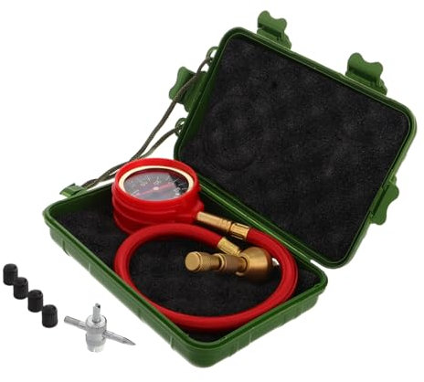 HEALEEP 1set Misuratore Di Pressione Pneumatici Meccanico Per Auto e Camion Manometro Di Precisione Per Monitoraggio Pressione Pneumatici e Accessori Per Modifiche Offroad