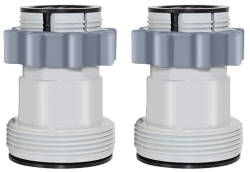 Pool Schlauchverbinder 38mm, Poolschlauch 38mm Verbinder, Schlauch Verbindungsstück Pool Schlauchanschluss 38mm Poolschlauch Adapter für Bestway Coleman, Pool Schlauchverbinder Verlängerung (2PCS)