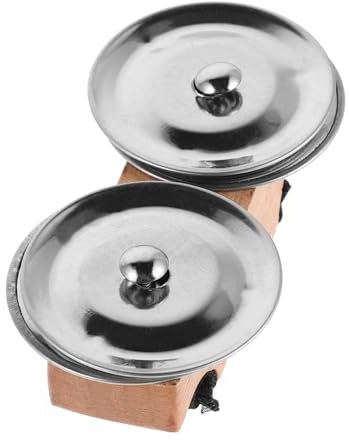 VICASKY Finger Tamburin Metall Schellen Handpercussion Instrument für Erwachsene für Musikaufführungen Gesang und Unterricht Kompakt und Tragbar Einzigartiger für Kreative Musikmomente