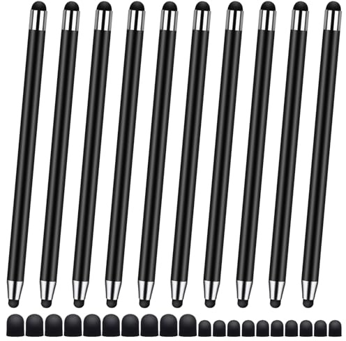 Penne stilo per touch screen, confezione da 10 penne capacitive universali per iPad/iPhone/smartphone e tablet, compatibili con tutti i touch screen capacitivi (confezione da 10)