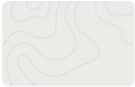 2026 Alfombra de baño Matmend, alfombrilla de baño de tierra de diatomeas, de secado rápido, alfombra absorbente de agua, ducha exterior, material de piedra de diatomita (19,6 x 31,5) (gris claro, 50
