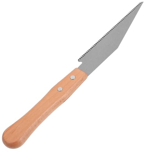 HEATSHAKING Herramienta de Tracción Japonesa Portátil Dientes Finos y Mango de Madera para Cortes Precisos en Carpintería Doméstica y Proyectos de Bricolaje