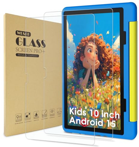 WD&CD 2 Pack Screen Protector Compatible with Urao Kids 10, Case Friendly Tempered Glass for Urao Kids 10 【Anti Scratch 】【Anti Bubble】【High Definition】