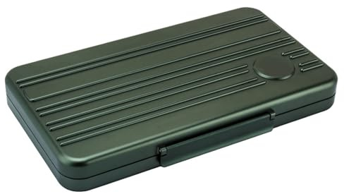 Vttui Ultra-Slim 5-Cigar Portable Humidor, Aviation-Grade Aluminum Anodized Finish, 3cm Thin Travel Case with Airtight Seal, Lightweight Cigar Carrier for Enthusiasts(Color:A)