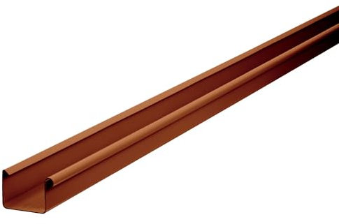 INEFA 200cm Gouttière Carrée 68mm Marron PVC, Accessoires Gouttières Montage Facile