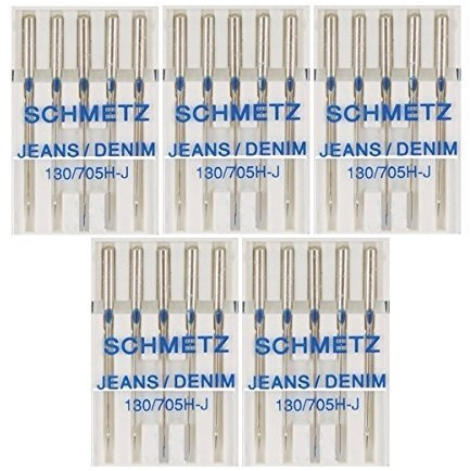 25 Schmetz Jeans Denim Nähmaschinennadeln 130/705H-J Größe 80/12