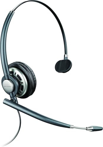 Plantronics EncorePro HW710D Monaurales Headset mit Mikrofon mit Geräuschunterdrückung
