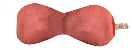 Art-Fabric Bio Augenkissen Blush aus handgefärbtem Baumwollsatin mit Amaranth Lavendel Augentrost