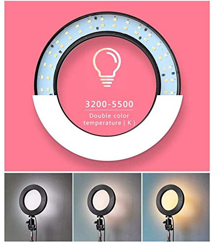16CM / 6 Pulgadas LED luz Selfie Fotografía Foto Anillo de Relleno Luz para teléfono Inteligente Maquillaje Mesa teléfono luz del Anillo