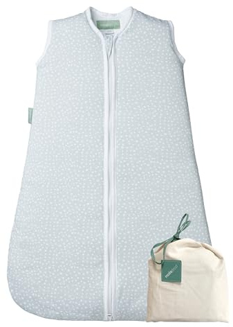 molis&co Vintersovsäck 2,5 TOG, för bebisar, 18 till 36 månader, supermjuk och varm, unisex, grått tryck, perfekt för användning under vinter och mellansäsong, 100 % bomull (Oeko-Tex 100), lätt