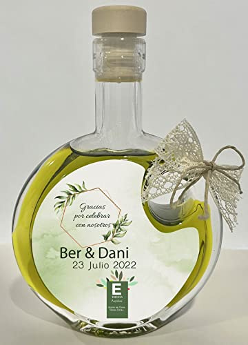 Botellas Regalo - Lágrima 100 ml - Aceite de Oliva Virgen extra - Caja 24 uds (Personalizada Diseño 1 - 24 Und / Caja)