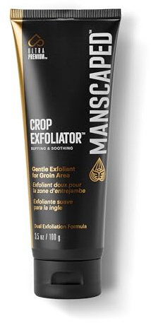 MANSCAPED® Crop Exfoliator™ Gentle Groin Exfoliant Scrub to Soothe and Clear the Skin, Vegan, Cruelty-Free (3.5 oz)