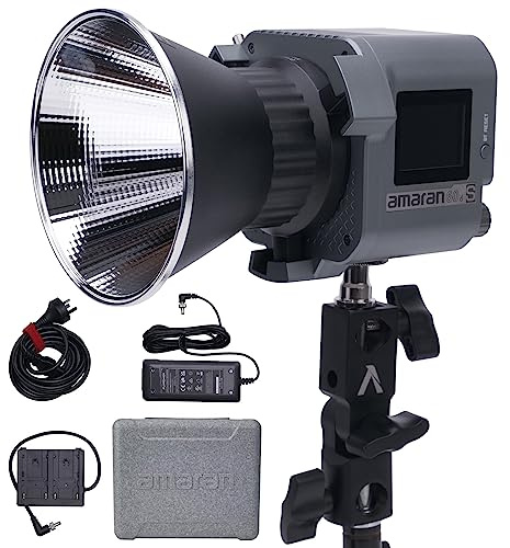 Aputure Amaran 60D S,Amaran 60D COB Daylight 5600k 65W LED Video Light,Bluetooth App Control,DC/AC Power Supply