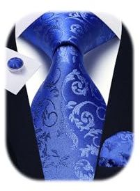 Enlision Herren Krawatte Hochzeit Krawatten Krawatte und Einstecktuch Manschettenknöpfe Set Seide Paisley Seidenkrawatte mit Taschentuch Einfarbig in Verschiedenen Farben
