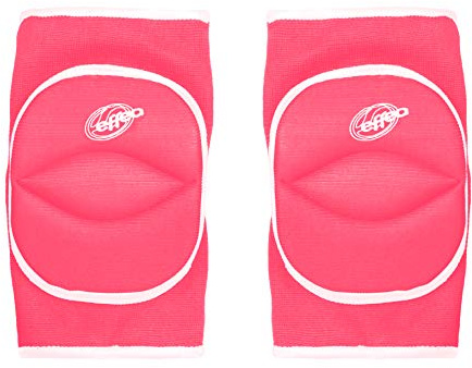 Morale Sport ginocchiera pallavolo con imbottitura snodata e foro posteriore (Large, Rosa)