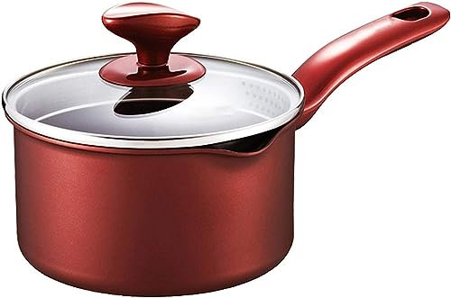MbeLLO Nonstick Milk PanMilk Pan,Cooking pots,Non-Stick Milk Pan Multi-Function Steamer Set for Home Kitchen with Scale Label On The Inner Wall 16cm in Diameter