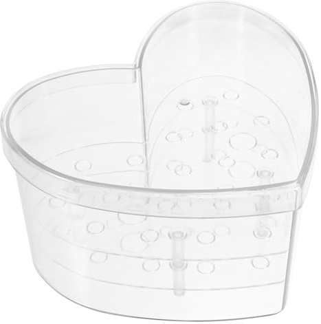 Ciieeo Acryl-Blumenvase Herzförmig Transparenter Blumenkasten Mit 13 Löchern Valentinstag-Rosentöpfe Ständer Dekorative Vase Tischdekoration Blumenvase Für Hochzeiten