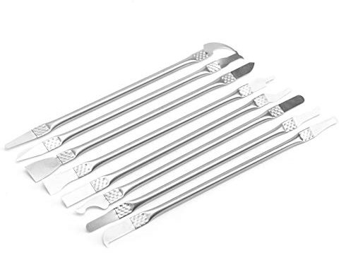 Eujgoov IC-Chip-Reparaturmesser, Doppelseitiger Hebelkopf, Einfache Demontage, Geringes Gewicht für die Reparatur von Mobiltelefonen, 8 Stück
