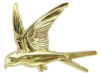 TüRknauf Möbelgriff in Vogelform, Zinklegierung, Schrankgriff, Tür, Schränke, Knöpfe, Schubladengriffe, Dekor, Möbelbeschläge aus massivem Messing TüRknauf Drehbar(Color:Gold)
