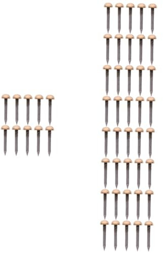 iplusmile 50 Stück Antike Messing-Türnägel polsternagel sofa deko kupfernagel Verzierungsnägel Sofanägel aus Messing Schmücken Möbelnägel Polstersofanägel Sofa-Tack Stuhlnägel Messingnägel