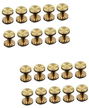 COHEALI 20 Pièces Attache Tournesol Bouton Riveté Rivets De Maroquinerie Rivet En Jean Rivets Artisanaux Gros Boutons Pression Rivets Lourds Vis De Rivet De Ceinture Boutons-pression