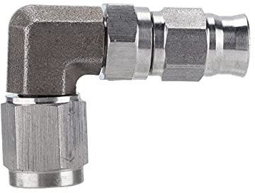 90° AN3 Turbolader-Schlauchanschluss aus Edelstahl für Öl-/Wasser-/Flüssigkeitsanwendungen in der Automobilindustrie