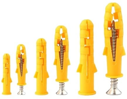 KXAOXGRC Schrauben und Dübel Set, 30PC 6mm-10mm Kunststoff Expansion Rohr Rohr Wand Anker Stecker Expansion Mit Phillips Kopf Schraube(8x80mm)