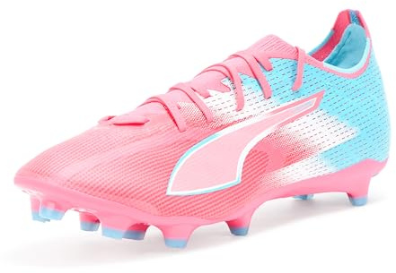Puma Ultra Match Herren-Sneaker, fest, künstlich, Boden, Hero Blue-Sunset Pink-Granat Rose Ah25, 48.5 EU