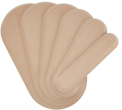 PH PandaHall Töpferformen 6 Größen Oval Keramikformen Holztöpferformen Drape Formen Für Handarbeit Tonformen Ovale Töpferformen Für Die Herstellung von Keramikplatten 24.4~41.5cm