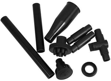 VICASKY Springbrunnendüsen 9 Stück Pilz Sprühköpfe Schwarz Für Teichbrunnen Aquarium Gartenbrunnen Wassereffekt Pumpenzubehör