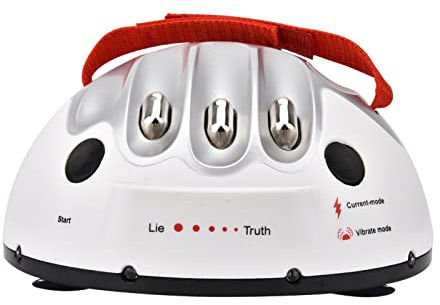 Ejoyous Micro Electric Shock Lie Detektor, Knifflige Neuheit Schockierende Lügnerparty -Spiel für Erwachsene und Kinder, Interessanter Polygraph -Test Fingerspielzeug Wahrheit Party