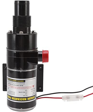 Waste Water Pump Prevent Clog Multi Protection Efficient Macerator Pump for Toilet RV Yacht Kitchen (12V)