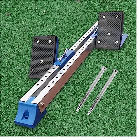 Track Starting Blocks for Sprinting, Adjustable Track & Field Competition Aid, with Rubber Anti-Slip Pads, Aluminum Alloy, Ideal for Youth High/Middle School