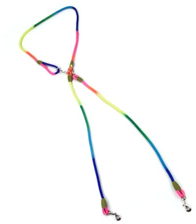 Aumotop Laisse Réfléchissante Mains Libres pour Chien, Laisse D'entraînement en Nylon Durable pour Chiens de Taille Moyenne et Grande, à Bandoulière Réglable Les Promenades Nocturnes (B)