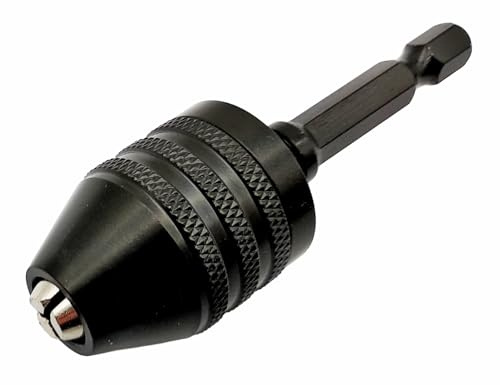 Mini Drill Adapter Bit Quick Release Chuck 0.3-8 mm 1/4 Inch Hex for Cordless Screwdriver Tool-free